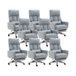 Fauteuil de direction moderne sans bras, repose-pieds inclus, chaise de direction pour le bureau