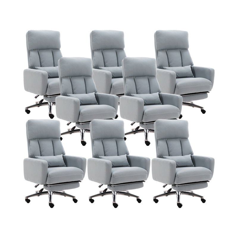 Fauteuil de direction moderne sans bras, repose-pieds inclus, chaise de direction pour le bureau