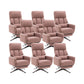 Fauteuil de direction moderne sans bras, repose-pieds inclus, chaise de direction pour le bureau