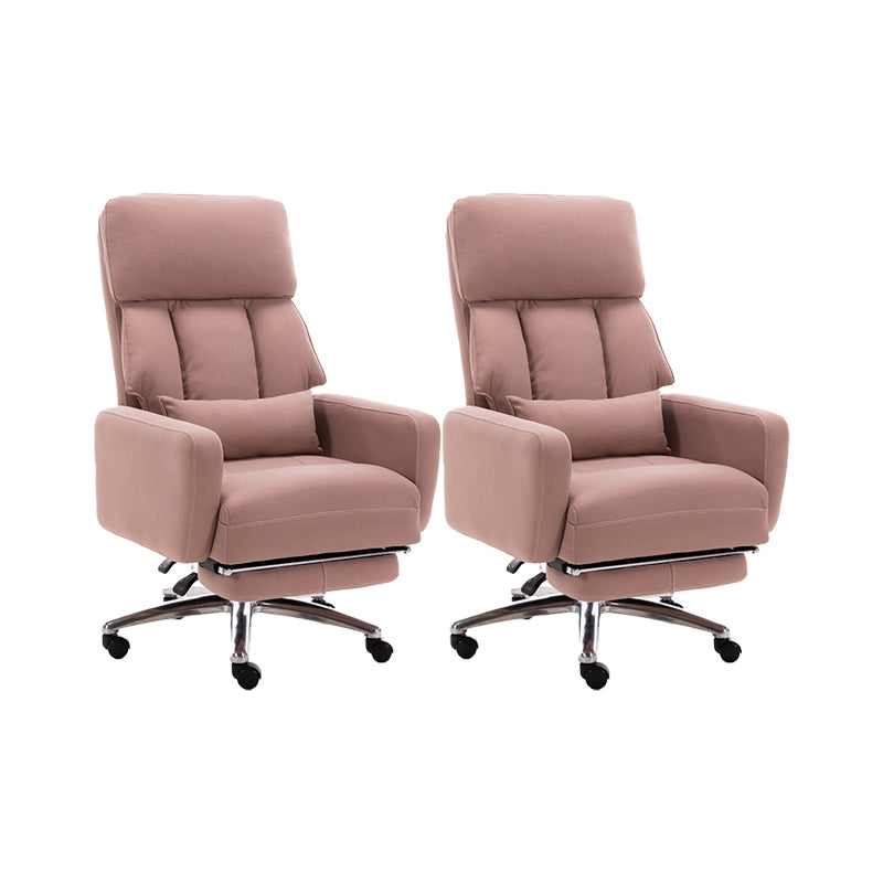 Fauteuil de direction moderne sans bras, repose-pieds inclus, chaise de direction pour le bureau