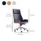 Contemporary Headrest Swivel Chair Executive High Back Office Chair Clearhalo 'furn' 'furn_office_chair' 'Furniture' 'Office Chairs' 'Office Furniture' 'office_chair' 6537052