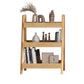 Contemporary Wood Bookshelf Standard Shelves Included Bookcase 20"L x 14"W x 33"H Natural Clearhalo 'Bookcases' 'furn' 'furn_bookcases' 'Furniture' 'Office Furniture' 6537109