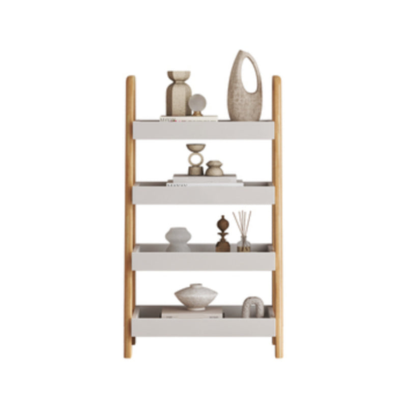 Contemporary Wood Bookshelf Standard Shelves Included Bookcase 20"L x 14"W x 43"H White Clearhalo 'Bookcases' 'furn' 'furn_bookcases' 'Furniture' 'Office Furniture' 6537118