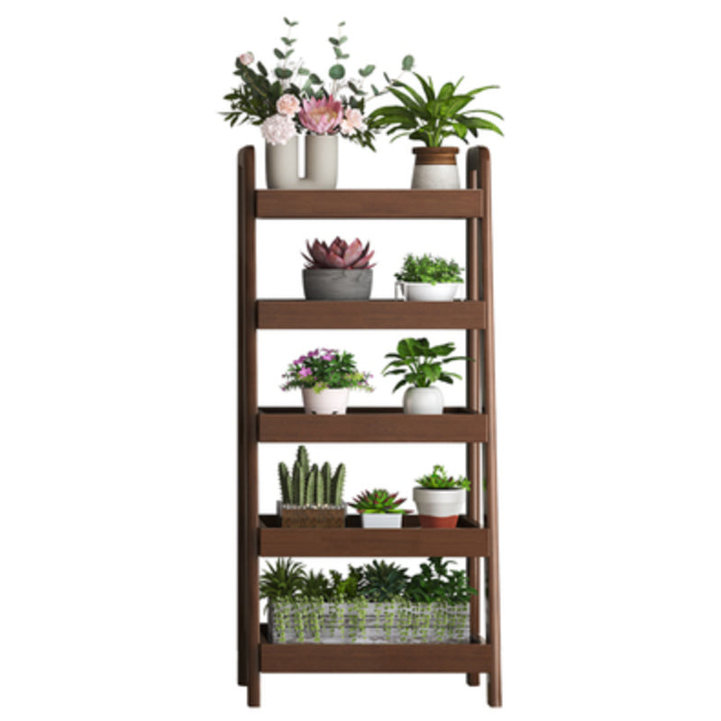 Contemporary Wood Bookshelf Standard Shelves Included Bookcase 20"L x 14"W x 54"H Nut-Brown Clearhalo 'Bookcases' 'furn' 'furn_bookcases' 'Furniture' 'Office Furniture' 6537122