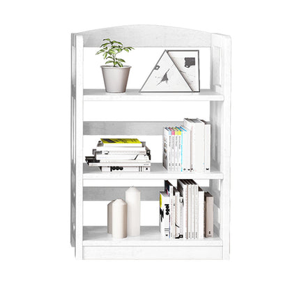 Contemporary Standard Bookshelf Wooden Open Back Bookcase with Shelves 23.6"L x 11.0"W x 37.4"H White Clearhalo 'Bookcases' 'furn' 'furn_bookcases' 'Furniture' 'Office Furniture' 6537138