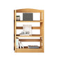 Contemporary Standard Bookshelf Wooden Open Back Bookcase with Shelves 23.6"L x 11.0"W x 37.4"H Natural Clearhalo 'Bookcases' 'furn' 'furn_bookcases' 'Furniture' 'Office Furniture' 6537139