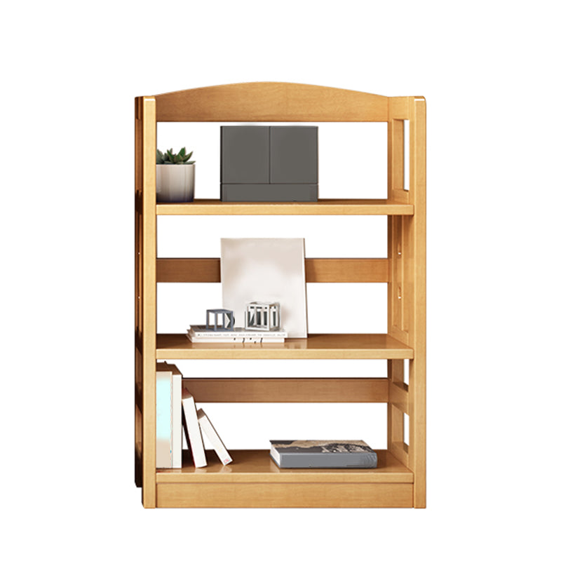 Contemporary Standard Bookshelf Wooden Open Back Bookcase with Shelves 23.6"L x 11.0"W x 37.4"H Natural Clearhalo 'Bookcases' 'furn' 'furn_bookcases' 'Furniture' 'Office Furniture' 6537139