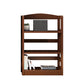 Contemporary Standard Bookshelf Wooden Open Back Bookcase with Shelves 23.6"L x 11.0"W x 37.4"H Nut-Brown Clearhalo 'Bookcases' 'furn' 'furn_bookcases' 'Furniture' 'Office Furniture' 6537141