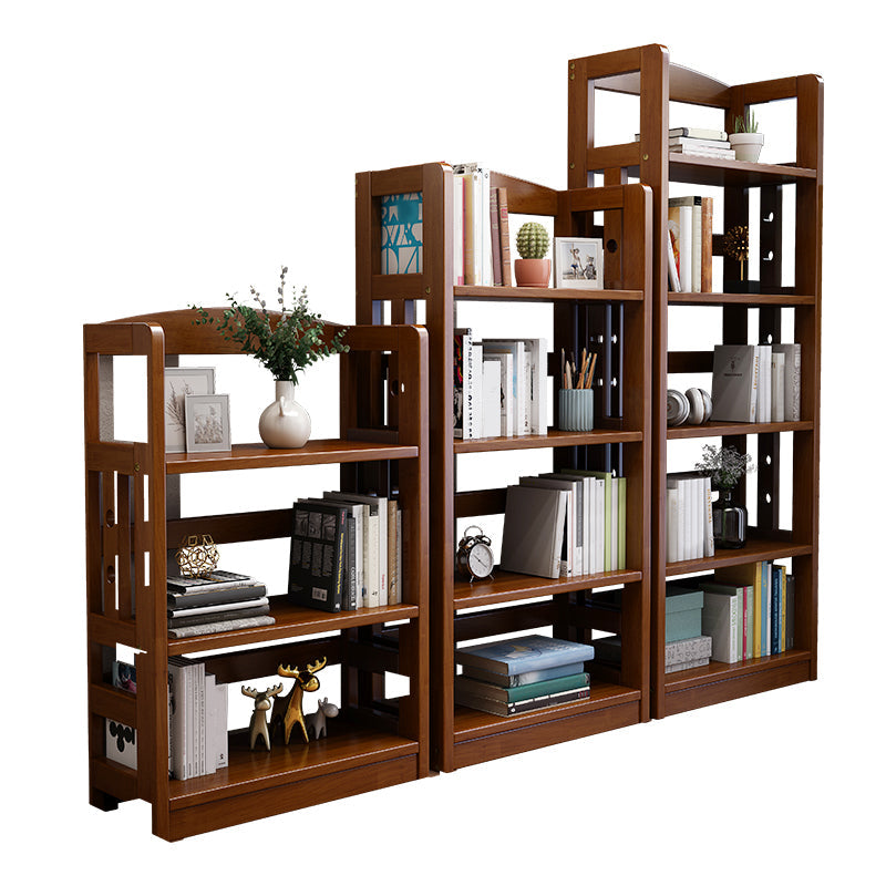 Contemporary Standard Bookshelf Wooden Open Back Bookcase with Shelves Clearhalo 'Bookcases' 'furn' 'furn_bookcases' 'Furniture' 'Office Furniture' 6537145