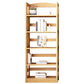 Contemporary Standard Bookshelf Wooden Open Back Bookcase with Shelves 23.6"L x 11.0"W x 62.2"H Natural Clearhalo 'Bookcases' 'furn' 'furn_bookcases' 'Furniture' 'Office Furniture' 6537152