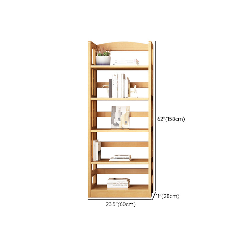 Contemporary Standard Bookshelf Wooden Open Back Bookcase with Shelves Clearhalo 'Bookcases' 'furn' 'furn_bookcases' 'Furniture' 'Office Furniture' 6537157