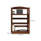 Contemporary Standard Bookshelf Wooden Open Back Bookcase with Shelves Clearhalo 'Bookcases' 'furn' 'furn_bookcases' 'Furniture' 'Office Furniture' 6537158