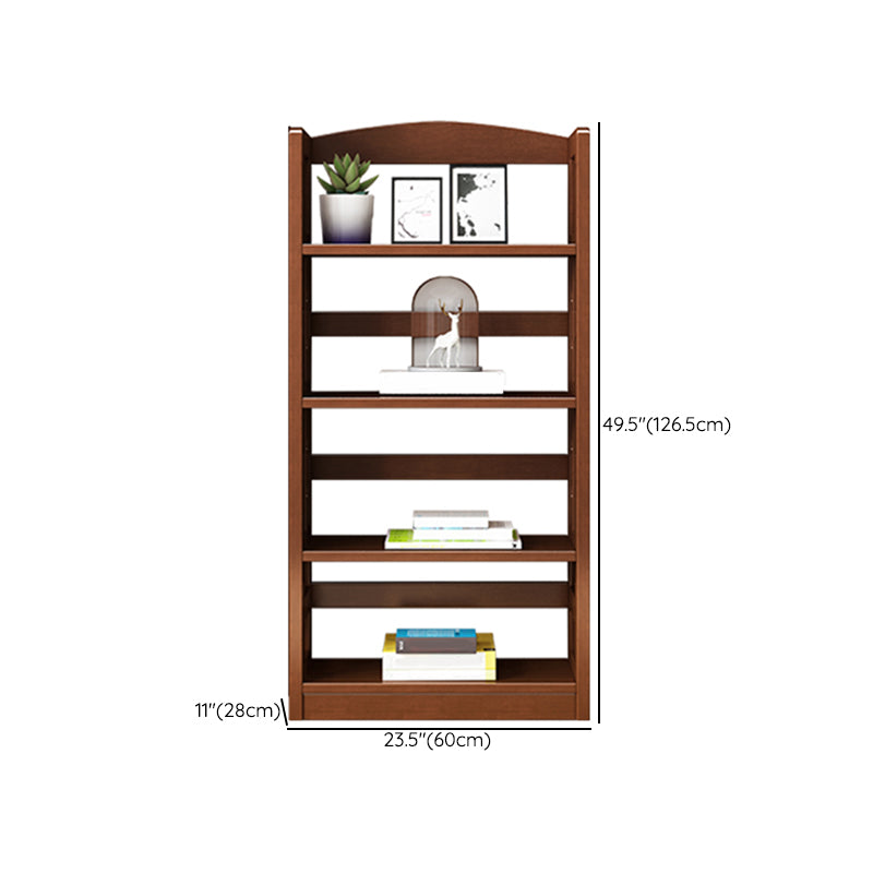 Contemporary Standard Bookshelf Wooden Open Back Bookcase with Shelves Clearhalo 'Bookcases' 'furn' 'furn_bookcases' 'Furniture' 'Office Furniture' 6537159
