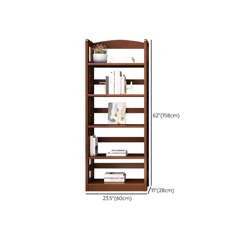 Contemporary Standard Bookshelf Wooden Open Back Bookcase with Shelves Clearhalo 'Bookcases' 'furn' 'furn_bookcases' 'Furniture' 'Office Furniture' 6537160