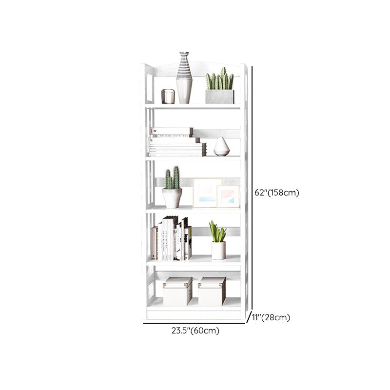 Contemporary Standard Bookshelf Wooden Open Back Bookcase with Shelves Clearhalo 'Bookcases' 'furn' 'furn_bookcases' 'Furniture' 'Office Furniture' 6537163