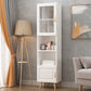 Contemporary Closed Back Bookshelf Standard Engineered Wood Bookcase