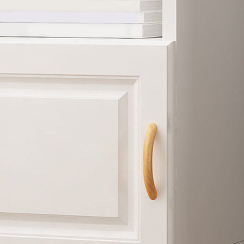 Contemporary Closed Back Bookshelf Standard Engineered Wood Bookcase