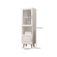 Contemporary Closed Back Bookshelf Standard Engineered Wood Bookcase