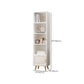 Contemporary Closed Back Bookshelf Standard Engineered Wood Bookcase