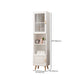 Contemporary Closed Back Bookshelf Standard Engineered Wood Bookcase