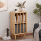 Modern Wooden Bookcase Closed Back Standard Bookshelf with Shelves
