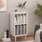 Modern Wooden Bookcase Closed Back Standard Bookshelf with Shelves