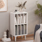 Modern Wooden Bookcase Closed Back Standard Bookshelf with Shelves
