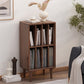 Modern Wooden Bookcase Closed Back Standard Bookshelf with Shelves