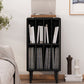 Modern Wooden Bookcase Closed Back Standard Bookshelf with Shelves
