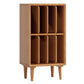 Modern Wooden Bookcase Closed Back Standard Bookshelf with Shelves