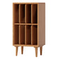 Modern Wooden Bookcase Closed Back Standard Bookshelf with Shelves