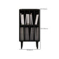 Modern Wooden Bookcase Closed Back Standard Bookshelf with Shelves