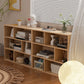 Closed Back Standard Bookcase Modern Engineered Wood Bookshelf