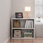 Closed Back Standard Bookcase Modern Engineered Wood Bookshelf