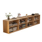 Closed Back Standard Bookcase Modern Engineered Wood Bookshelf
