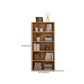 Closed Back Standard Bookcase Modern Engineered Wood Bookshelf