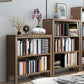 Contemporary Standard Bookcase Closed Back Wooden Bookshelf with Shelves Clearhalo 'Bookcases' 'furn' 'furn_bookcases' 'Furniture' 'Office Furniture' 6537333