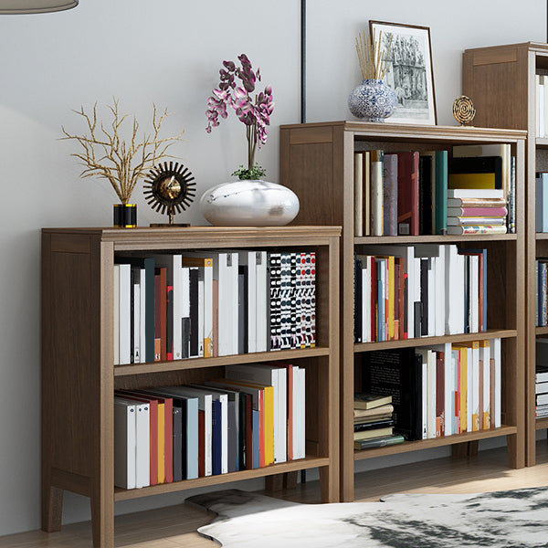 Contemporary Standard Bookcase Closed Back Wooden Bookshelf with Shelves Clearhalo 'Bookcases' 'furn' 'furn_bookcases' 'Furniture' 'Office Furniture' 6537333