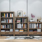Contemporary Standard Bookcase Closed Back Wooden Bookshelf with Shelves Clearhalo 'Bookcases' 'furn' 'furn_bookcases' 'Furniture' 'Office Furniture' 6537335