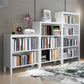Contemporary Standard Bookcase Closed Back Wooden Bookshelf with Shelves Clearhalo 'Bookcases' 'furn' 'furn_bookcases' 'Furniture' 'Office Furniture' 6537338