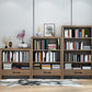 Contemporary Standard Bookcase Closed Back Wooden Bookshelf with Shelves Clearhalo 'Bookcases' 'furn' 'furn_bookcases' 'Furniture' 'Office Furniture' 6537340