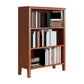 Contemporary Standard Bookcase Closed Back Wooden Bookshelf with Shelves 28.3"L x 12.6"W x 46.1"H Medium Wood Drawer Not Included Clearhalo 'Bookcases' 'furn' 'furn_bookcases' 'Furniture' 'Office Furniture' 6537348