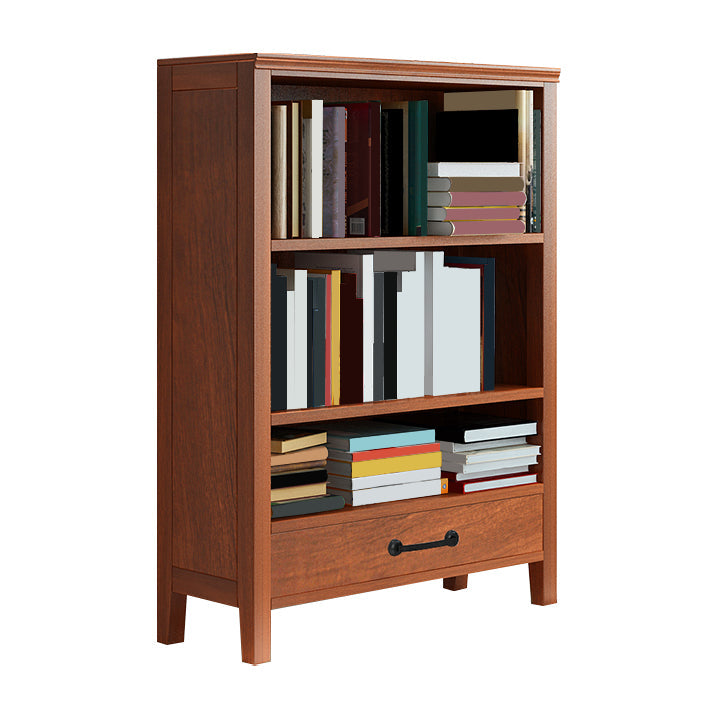 Contemporary Standard Bookcase Closed Back Wooden Bookshelf with Shelves Clearhalo 'Bookcases' 'furn' 'furn_bookcases' 'Furniture' 'Office Furniture' 6537349