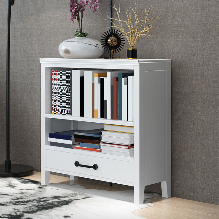 Contemporary Standard Bookcase Closed Back Wooden Bookshelf with Shelves Clearhalo 'Bookcases' 'furn' 'furn_bookcases' 'Furniture' 'Office Furniture' 6537356