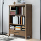 Contemporary Standard Bookcase Closed Back Wooden Bookshelf with Shelves Clearhalo 'Bookcases' 'furn' 'furn_bookcases' 'Furniture' 'Office Furniture' 6537359