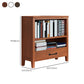 Contemporary Standard Bookcase Closed Back Wooden Bookshelf with Shelves Clearhalo 'Bookcases' 'furn' 'furn_bookcases' 'Furniture' 'Office Furniture' 6537366
