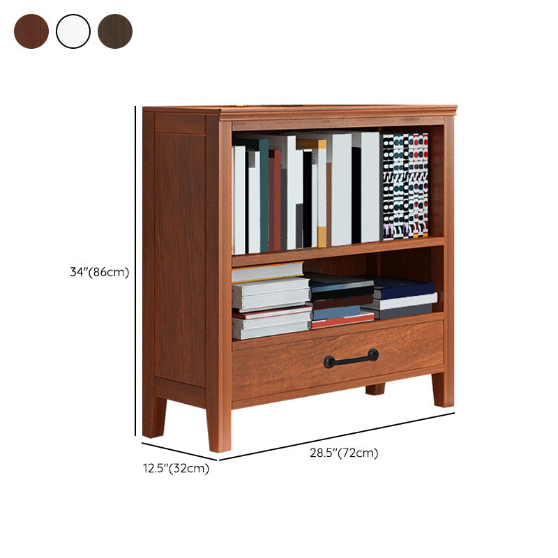 Contemporary Standard Bookcase Closed Back Wooden Bookshelf with Shelves Clearhalo 'Bookcases' 'furn' 'furn_bookcases' 'Furniture' 'Office Furniture' 6537366