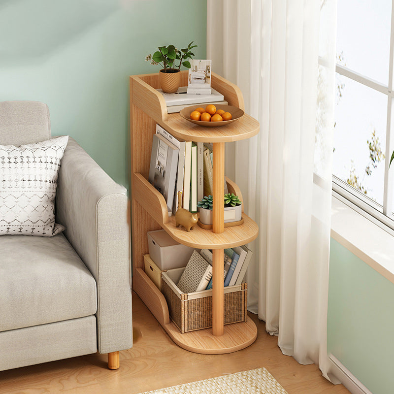 Engineered Wood Bookcase Standard Contemporary Bookshelf with Shelves 18.9"L x 9.4"W x 28.3"H Natural Clearhalo 'Bookcases' 'furn' 'furn_bookcases' 'Furniture' 'Office Furniture' 6537411