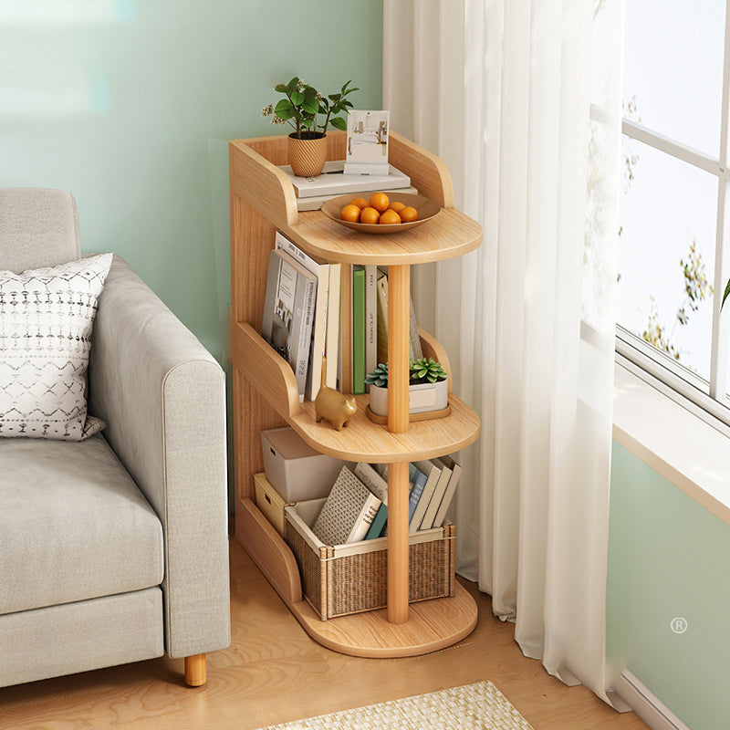 Engineered Wood Bookcase Standard Contemporary Bookshelf with Shelves 19"L x 12"W x 28"H Natural Clearhalo 'Bookcases' 'furn' 'furn_bookcases' 'Furniture' 'Office Furniture' 6537415