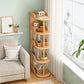 Engineered Wood Bookcase Standard Contemporary Bookshelf with Shelves 19"L x 12"W x 53"H Natural Clearhalo 'Bookcases' 'furn' 'furn_bookcases' 'Furniture' 'Office Furniture' 6537428